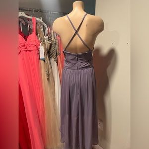 Spaghetti Halter- Size 14 Dress. Gather and Gown. Color: Wisteria.